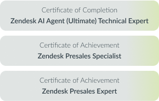 Zendesk認定資格<br>保有者が複数在籍