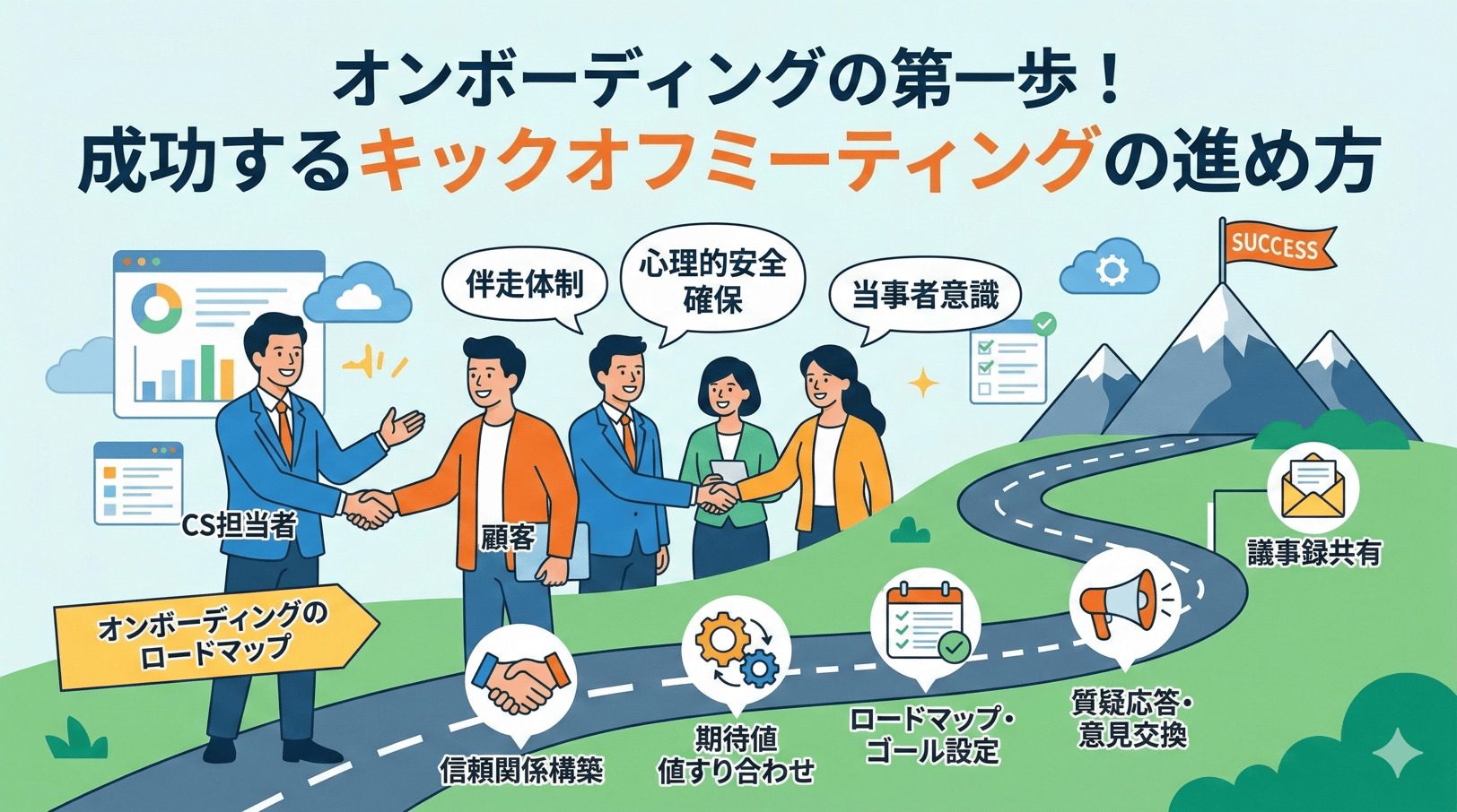 オンボーディングの第一歩！成功するキックオフミーティングの進め方