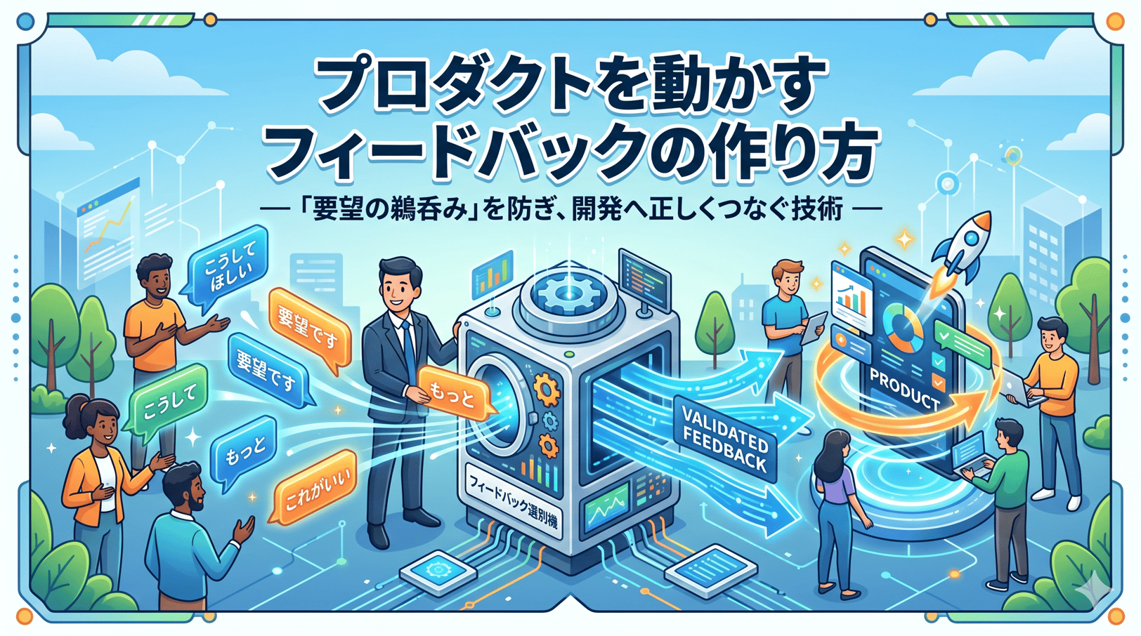 プロダクトを動かすフィードバックの作り方 ｜「要望の鵜呑み」を防ぎ、開発へ正しくつなぐ技術
