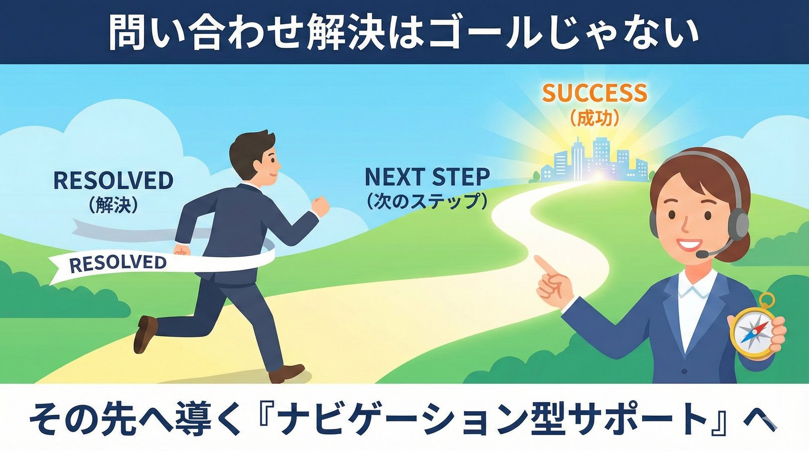 問い合わせ対応を“ゴール”にしない──顧客を次のステップへ導くサポートへ──