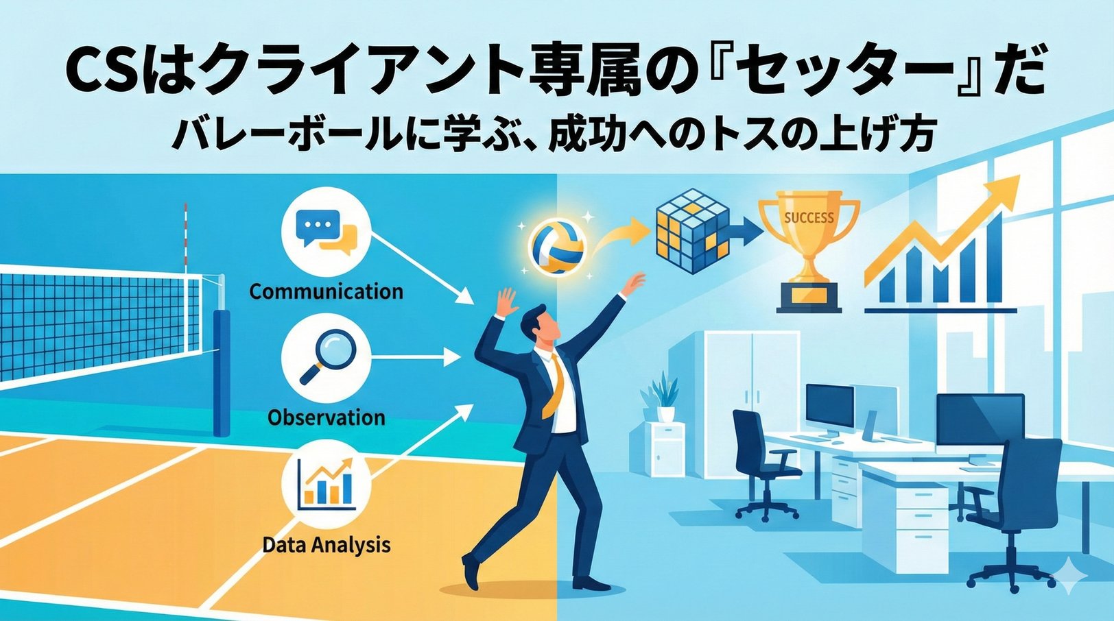 バレーボールのセッター視点でのカスタマーサクセス