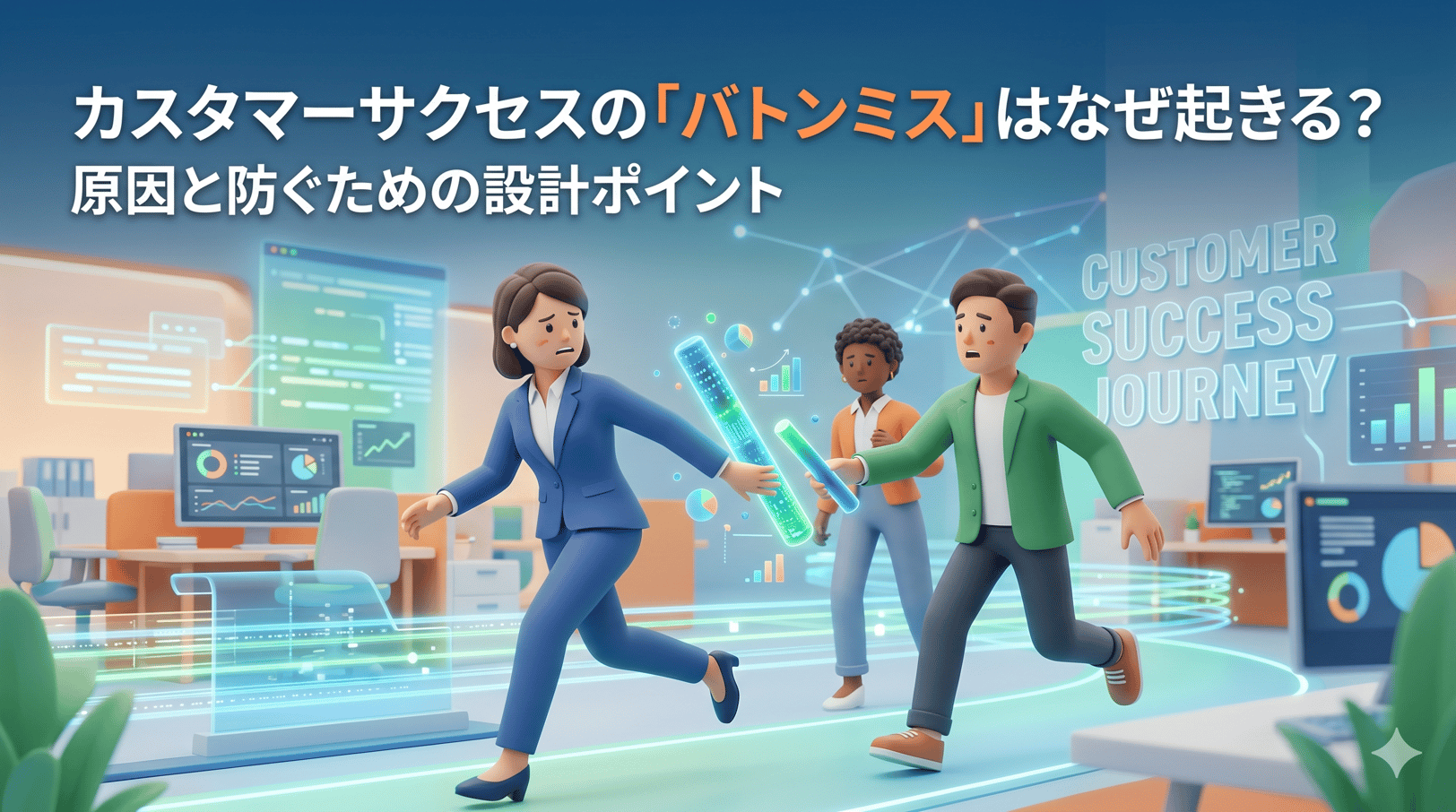 なぜカスタマーサクセスで「バトンミス」は起きるのか 原因と防ぐための設計ポイント