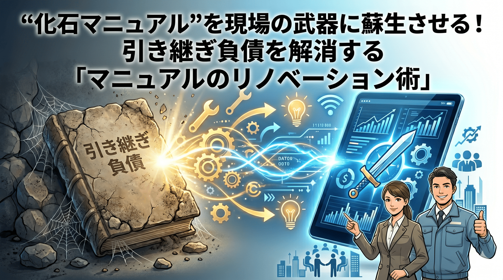 “化石マニュアル”を現場の武器に蘇生させる！ 引き継ぎ負債を解消する「マニュアルのリノベーション術」